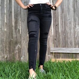 American Eagle black skinny jeans
